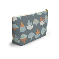Frond Accessory Pouch w T-bottom in Aqua